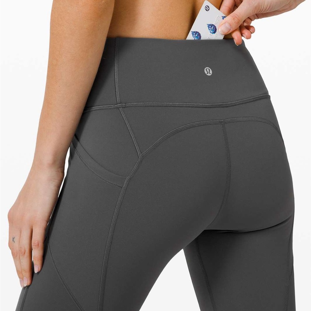 Lululemon Athletica All The Right Places II crop 23” Leggings in Graphite Grey - Picture 5 of 7